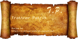 Trattner Patrik névjegykártya